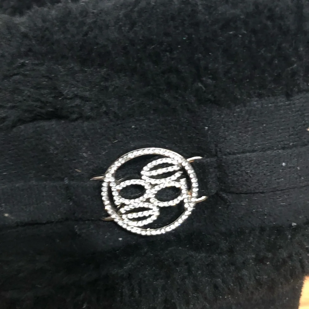 Bebe girls black fur trim boots size 13‎ slip on winter